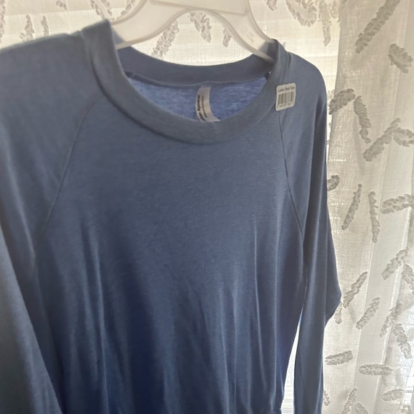 Light Blue American Apperal Long Sleeve T- Shirt - Picture 4 of 7
